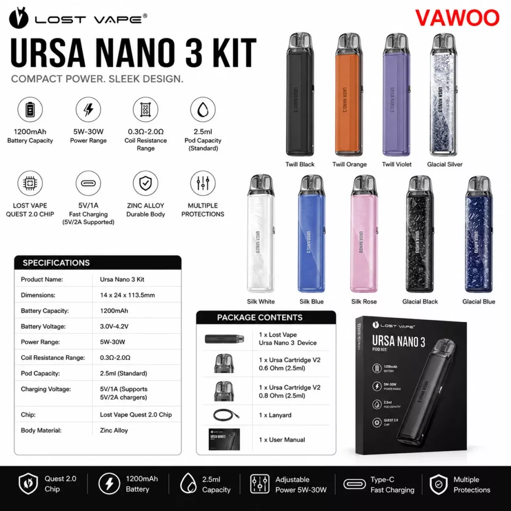 Home lost vape ursa nano 3 kit