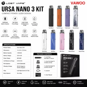 lost vape ursa nano 3 kit